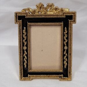 Faberge Ornate Gold and Black Frame